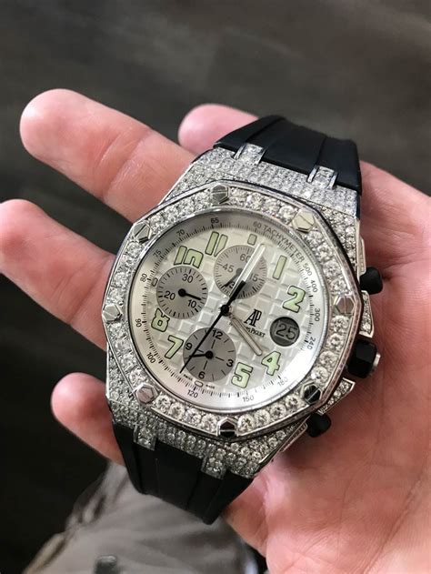 replica fully iced out audemars piguet|audemars piguet island watch.